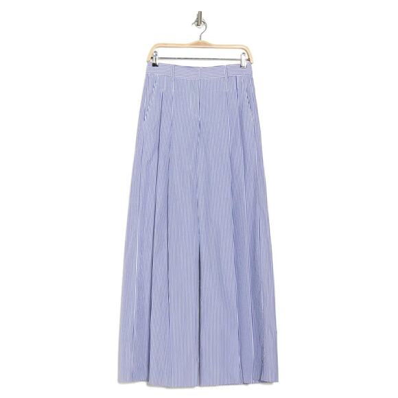 TWP Didi White and Navy Stripe Wide Leg Pants - Picture 5 of 12